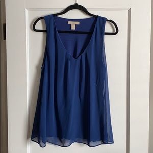 Navy sleeveless blouse